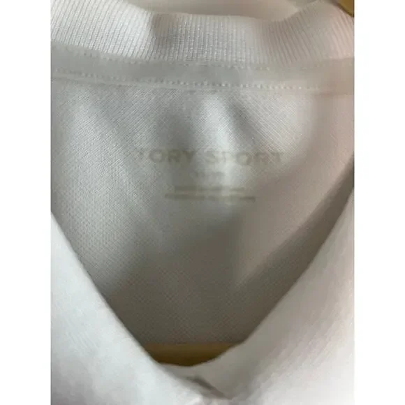 Tory Sport TECH PIQUÉ SLEEVELESS POLO White Sz XL - Picture 5 of 8